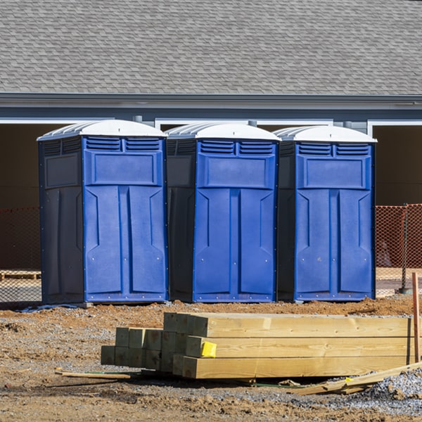 how often are the porta potties cleaned and serviced during a rental period in Mesa del Caballo Arizona